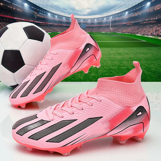 Men's New TF Football Boots Sneakers Society Turf Grass Ultralight Male Soccer Shoes Comfortable Ankle Football Shoes Futsal Fast