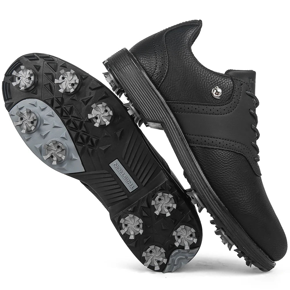 New Men Golf Shoes, Professional Golfers Shoes, Waterproof Comfortable Golf Footwear, Non-Slip