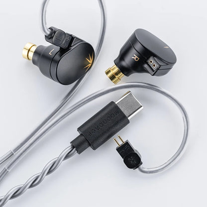 MOONDROP CHU II CHUII DSP Dynamic Driver In-Ear Earphone IEMs HiFi Music Earbuds with 0.78mm Interchangeable Cable Wried Headset