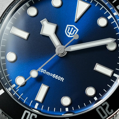 Watchdives WD7922 BB54 Watch VH31 Sweep Second Movement Sapphire Crystal 20bar Waterproof C3 Luminous 37mm Vintage Watches