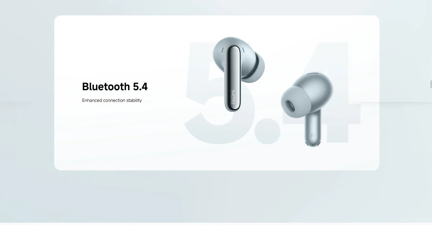 Xiaomi Redmi Buds 8 Pro TWS Earphones 3MIC AI 55dB Active Noise Cancellation Bluetooth 5.4 35 Hours Battery Mi Earbuds Headset