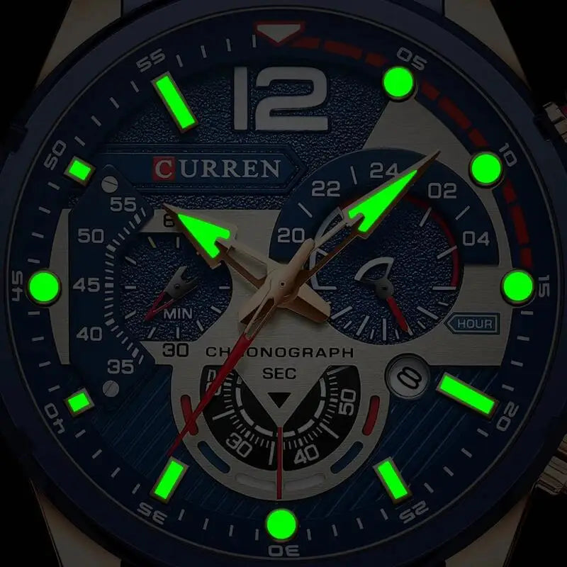 New Watches for Men Top Luxury Brand CURREN Quartz Men’s Watch Sport Waterproof Wrist Watches Chronograph Date Relogio Masculino