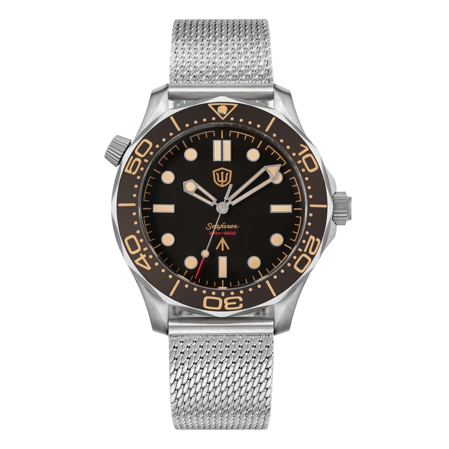 Watchdives 42mm Titanium Dive Watch NTTD VH31 Sweep Second Quartz Movement 200m Waterproof Super Luminous Men Watches