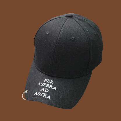 Kvinder Mænd Hip Hop K-pop Snapback-baseballkasket Ensfarvet med ring Sport Dans Rejse Elsker Far-kasket Kasketter Streetwear Justerbar