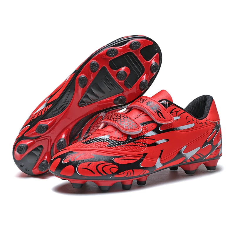 Kinder-Fußballschuhe für die Schule, professionelle Fußballstollen für Rasen, Trainings-Sportschuhe für Jungen, Outdoor- und Futsal-Fußballschuhe 28-38
