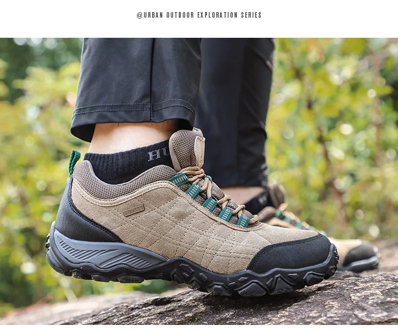 Scarpe da trekking HUMTTO da uomo, sneakers invernali di lusso firmate per arrampicata e trekking, scarpe da uomo in pelle per sport outdoor e lavoro 110282A