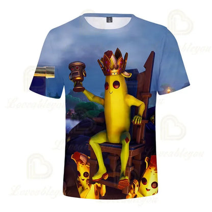 T-shirt 3D Fortnite Victory Game per bambini e neonati, stile Harajuku, top Battle Royale Hero carino per bambini, maschi e femmine
