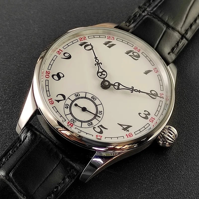 Men's Manual Mechanical Watch Roasted Blue Pin Seagull ST3621 Vintage Business Men's Waterproof Genuine Leather Watch