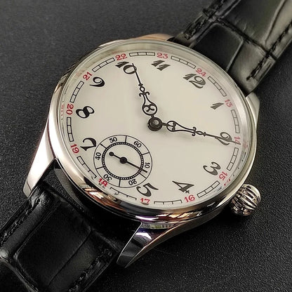 Men's Manual Mechanical Watch Roasted Blue Pin Seagull ST3621 Vintage Business Men's Waterproof Genuine Leather Watch