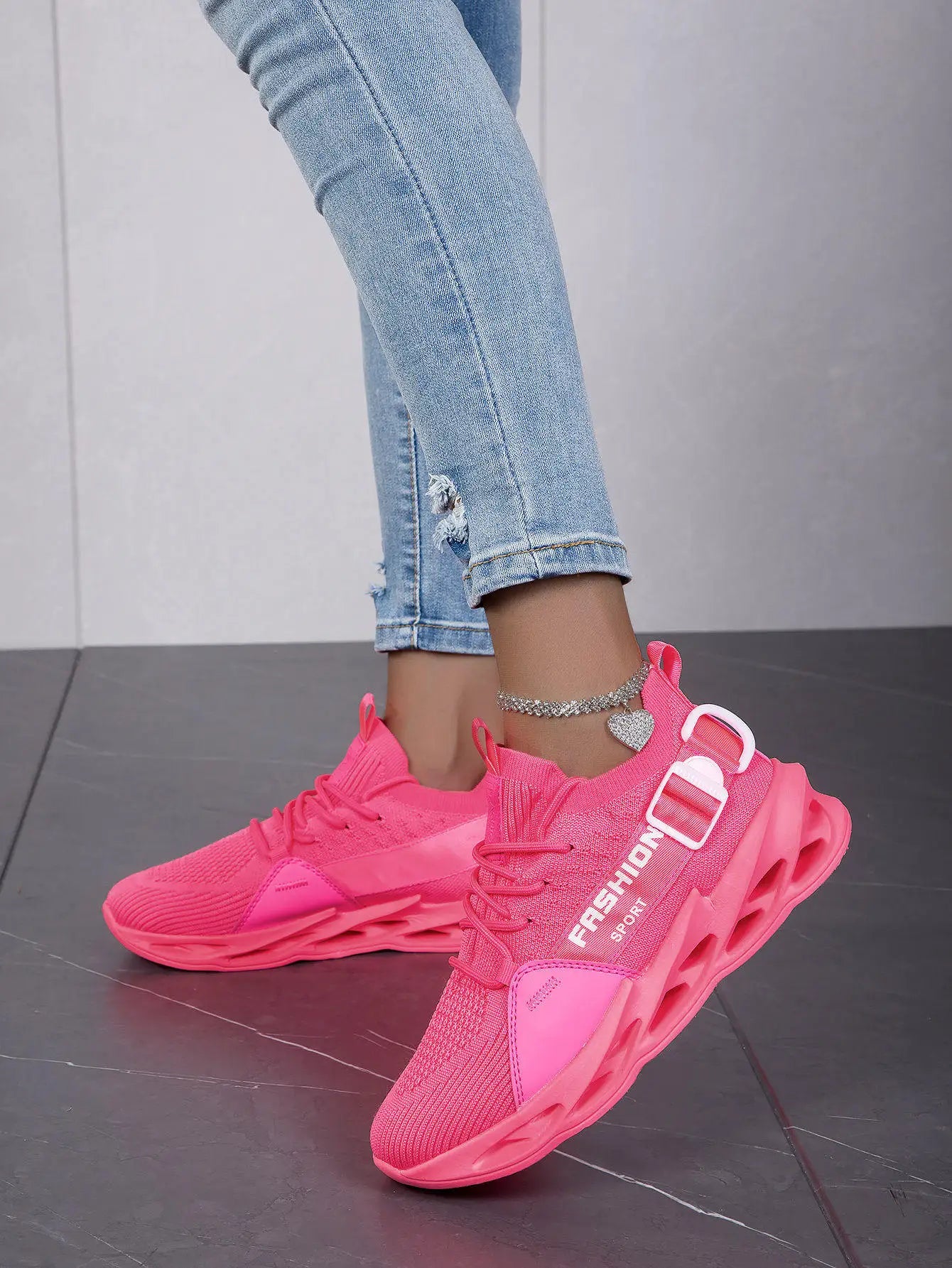 Modieuze paarse casual sneakers in de aanbieding voor dames en heren – Blade hardloopschoenen, grote maat 48, lichte ademende sportschoenen voor heren, mesh sneaker