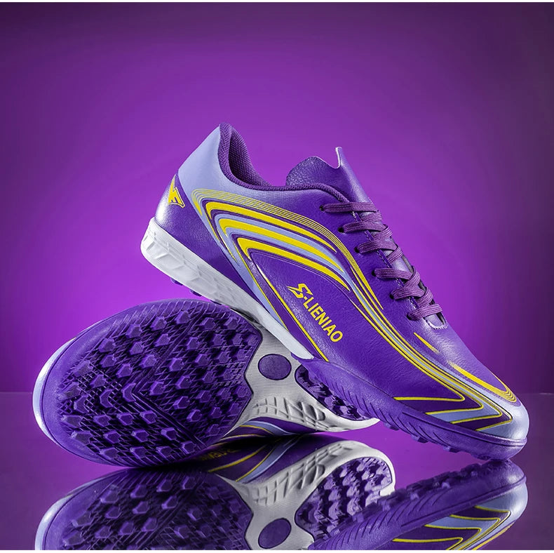 Nouvelles chaussures de football pour hommes, crampons de terrain antidérapants, chaussures de football pour l'entraînement, baskets de haute qualité, futsal, intérieur, vente chaude, extérieur