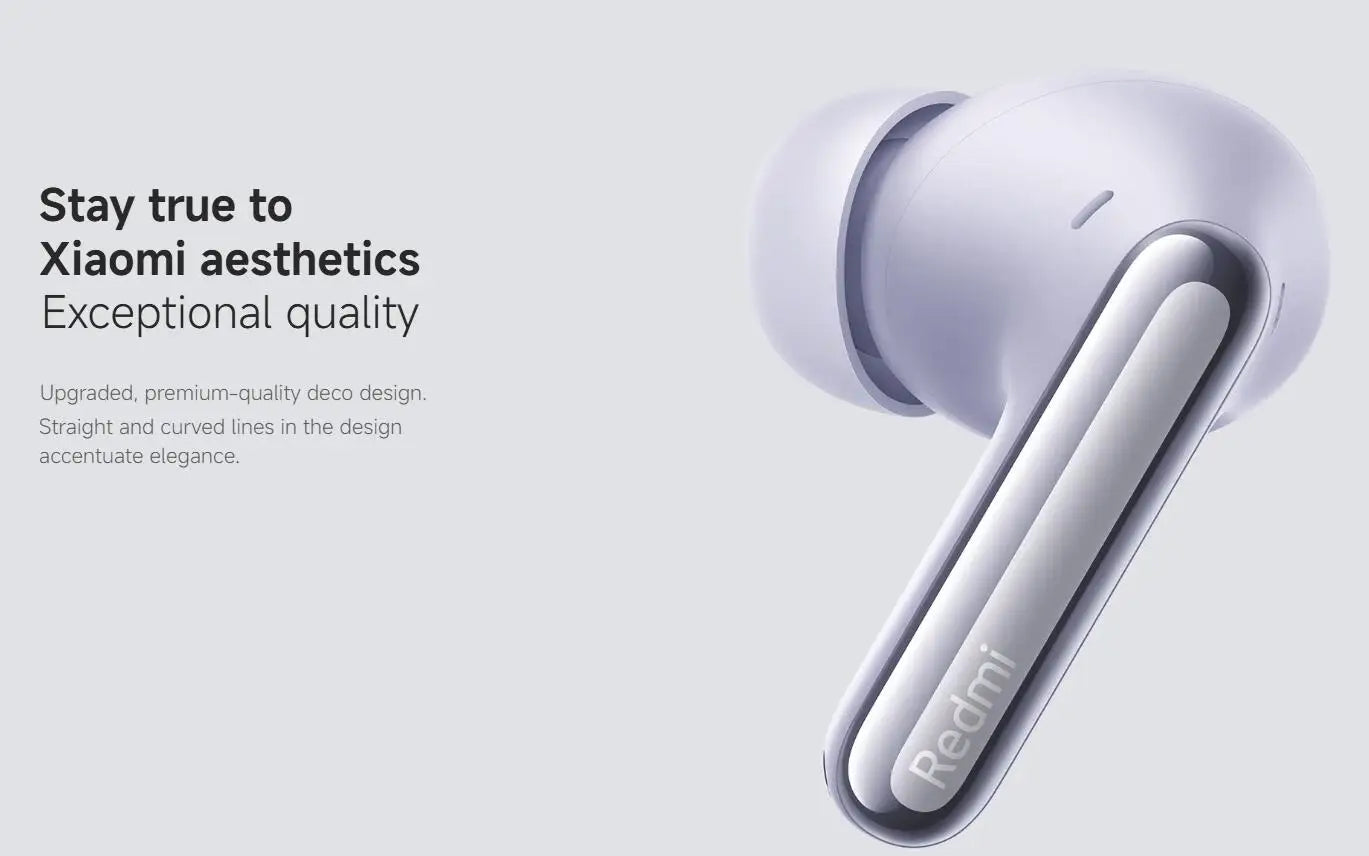 Xiaomi Redmi Buds 6 Pro Wireless Bluetooth Earphone, Hi-Res Audio with LDAC,Up to 55dB Active Noise Cancelling Wireless Earphone