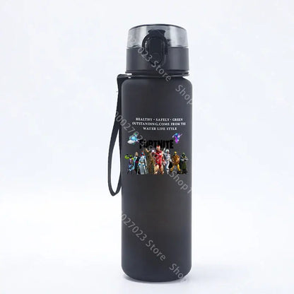 650ML Fortnites Sports Water Bottle Kawaii Motivational Leak Proof Portable Reusable Cups Outdoor Travel Gym Jugs New Cute Gifts