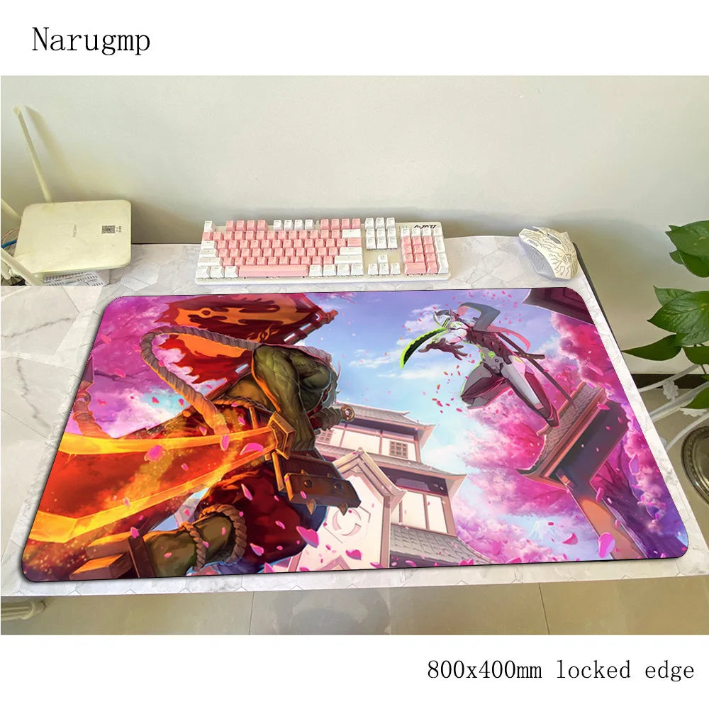 Overwatch pelės kilimėlis 80x40cm, žaidimų pelės kilimėlis, Helovino dovana, didelis pelės kilimėlis žaidėjams, kompiuterio stalo kilimėlis, notebook pelės kilimėlis PC
