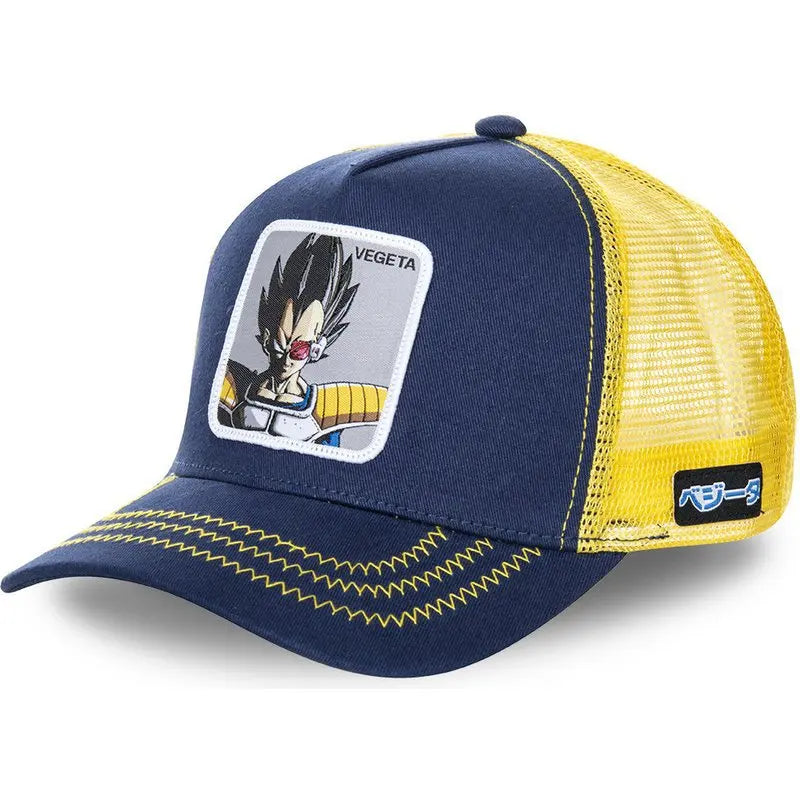 Dragon Ball Z-stilarter Anime Son Goku Bomuld Ny baseballkasket til mænd og kvinder Hip Hop Far Justerbar mesh-kasket Trucker-kasket