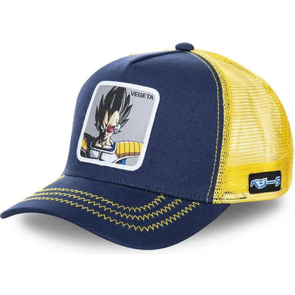 Dragon Ball Z-stilarter Anime Son Goku Bomuld Ny baseballkasket til mænd og kvinder Hip Hop Far Justerbar mesh-kasket Trucker-kasket