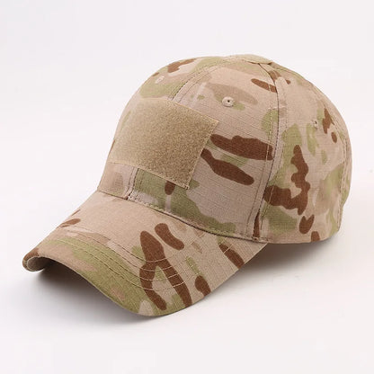 1 pz. Cappellini da baseball mimetici tattici da outdoor per soldati, da combattimento e paintball, cappellino regolabile, cappellini estivi con chiusura a scatto per uomo e donna