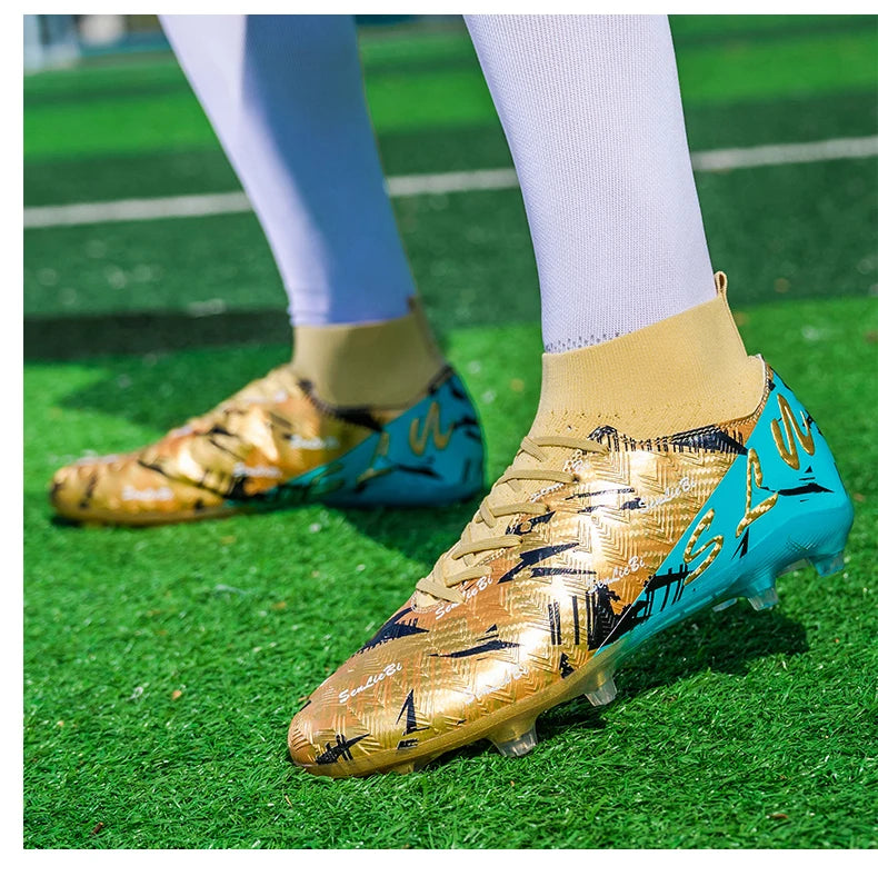 Brand Fashion Football Sneakers for Men Women Professional Field Boot Big Size 46 Long Spikes Soccer Cleats Men botas de futbol