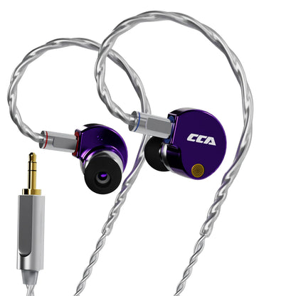 CCA Phoenix Metal Alloy Body 10mm Dual Magnetic Dynamic Coil HIFI Sound Quality In Ear Wired Esports Music Earphones