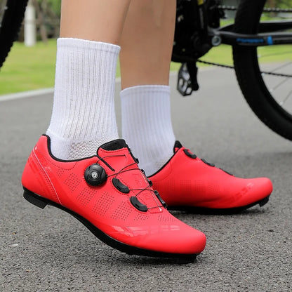 Zapatillas de ciclismo de montaña para hombre MTB, transpirables, antideslizantes, de alta dureza, aptas para carreras en carretera al aire libre y rutas de montaña off-road 37-46