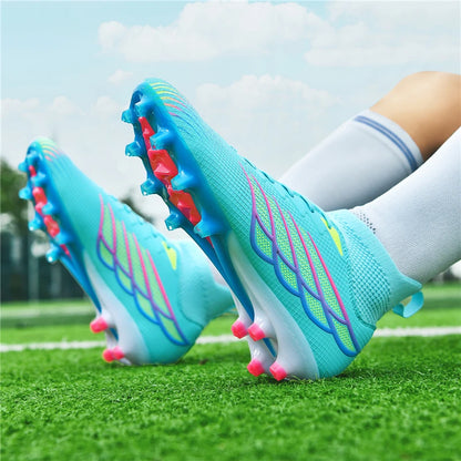 Scarpe da calcio professionali da uomo, sneakers sportive outdoor, scarpe da calcio per adulti, tacchetti da calcetto Society, ultraleggere per allenamento calcistico