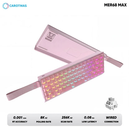 IROK Carotmas Mercury68 Mercury 68 Mercury68 Pro Mercury68 Max RT 0.001mm 8K Gamer Wired Gaming Magnetic Mechanical Keyboard