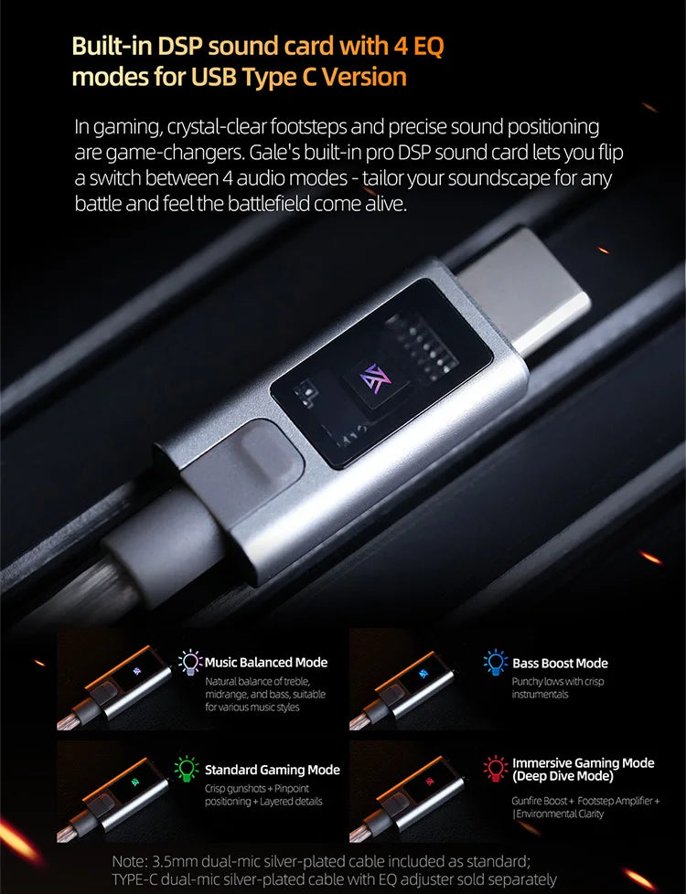 Pre-order KZ Gale In-Ear Super-Linear Driver Hifi IEM Earphone for Game with Detachable Silver-Plated Recessed 2-Pin Cable