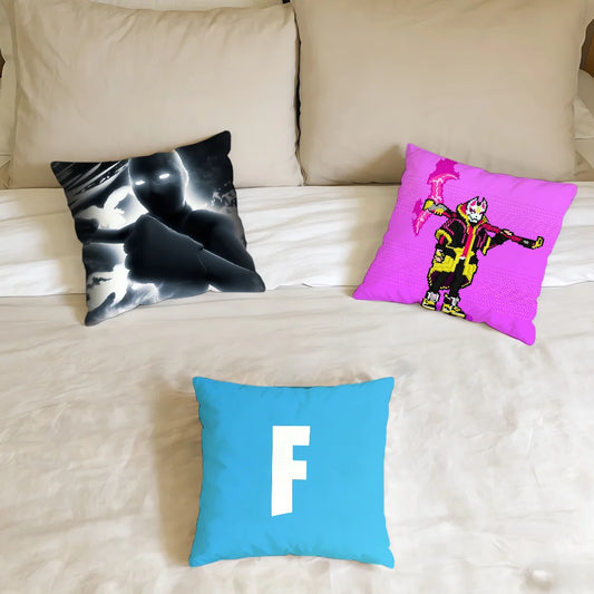 F-FORTNITE-ES Game cushion cover Home Office Birthday Anniversary Gifts Soft Skin Friendly Cushion Cover
