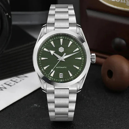 San Martin 38mm Chronometer Men Watch SN0113W V2 ST2130 Automatic Movement Sapphire BGW9 Luminous Waterproof 100m Watches