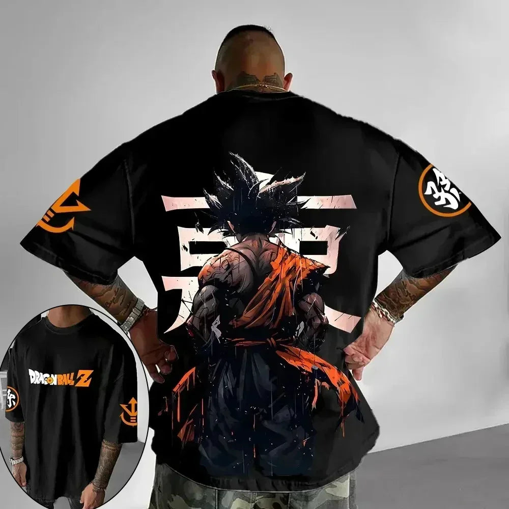 Dragon Ball Japanese Anime Printed Men's T-Shirt Majin Buu Boys Children Harajuku Short Sleeve Kids Goku T-shirt Summer Clothing