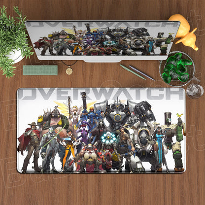Large XXL DIY Cool  Overwatch Mouse Pad Keyboard Table Gaming Accessories Non-Slip Rubber Edge locking spped Laptop Rug desk Mat