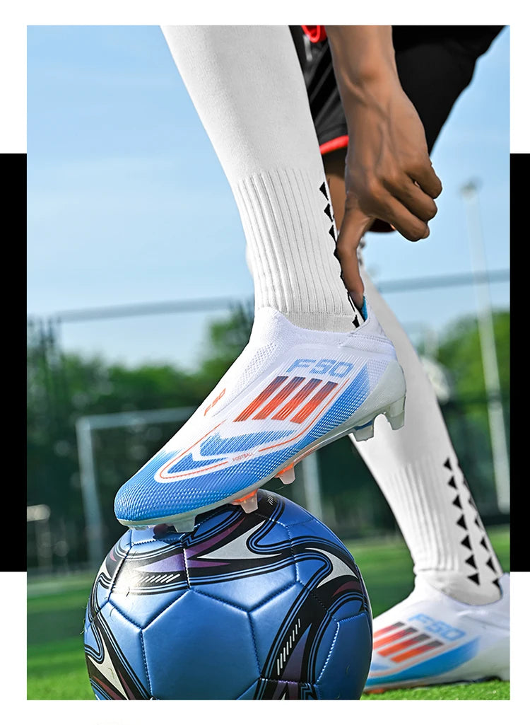 Nouvelles Chaussures de Football pour Hommes, Résistantes au Terrain, Respirantes, de Haute Qualité, Décontractées, Ultralégères, pour l'Extérieur