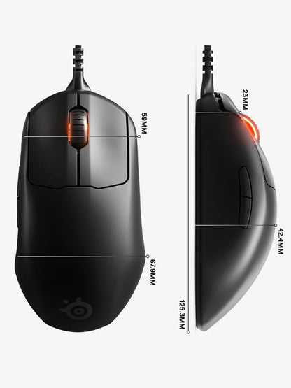 SteelSeries Prime Wired Esports Performance Gaming Mouse 18000 DPI TrueMove Pro Optical Sensor – Magnetic Optical Switches Mice