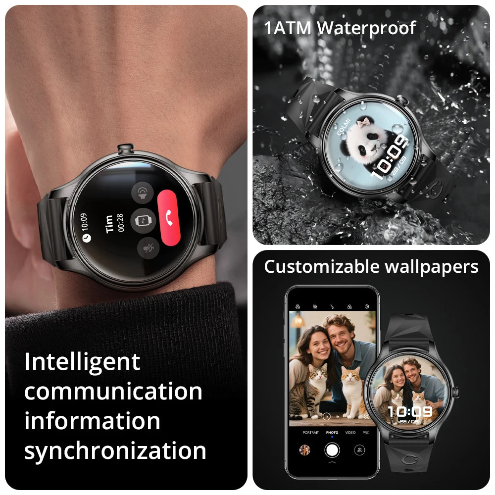 New COLMI L28 Air Ultra-thin Smartwatch 1.32 inch AMOLED Display, Women's Health Management, Exquisite Smart Watch For iOS Phone