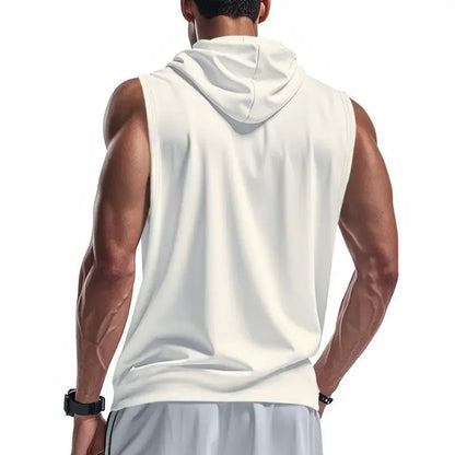 Dragon Ball Streetwear Men Running Tank Tops Sleeveless Sport T-shirt Fitness Training Workout Tee Sportwear Hooded Summer Vest