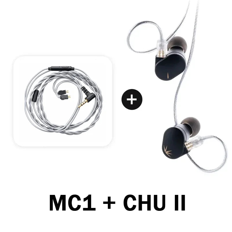 MOONDROP CHU II CHUII DSP Dynamic Driver In-Ear Earphone IEMs HiFi Music Earbuds with 0.78mm Interchangeable Cable Wried Headset