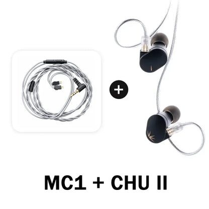 MOONDROP CHU II CHUII DSP Dynamic Driver In-Ear Earphone IEMs HiFi Music Earbuds with 0.78mm Interchangeable Cable Wried Headset