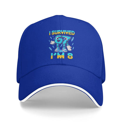 Unisex 8-års fødselsdag „I'm 8 Year Old Six Seven Bruh 6 7 Brainrot Meme Hat“ solbaseballkasketter Nye baseballkasketter Solcremehatte