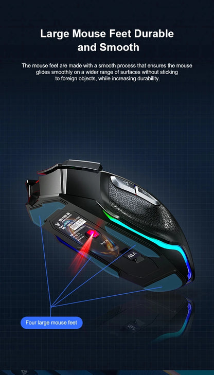 AULA SC550 Wireless Gaming Mouse Dual-mode Rechargeable Luminous Mechanical gaming mouse for Desktop/laptop E-sports USB Mouse