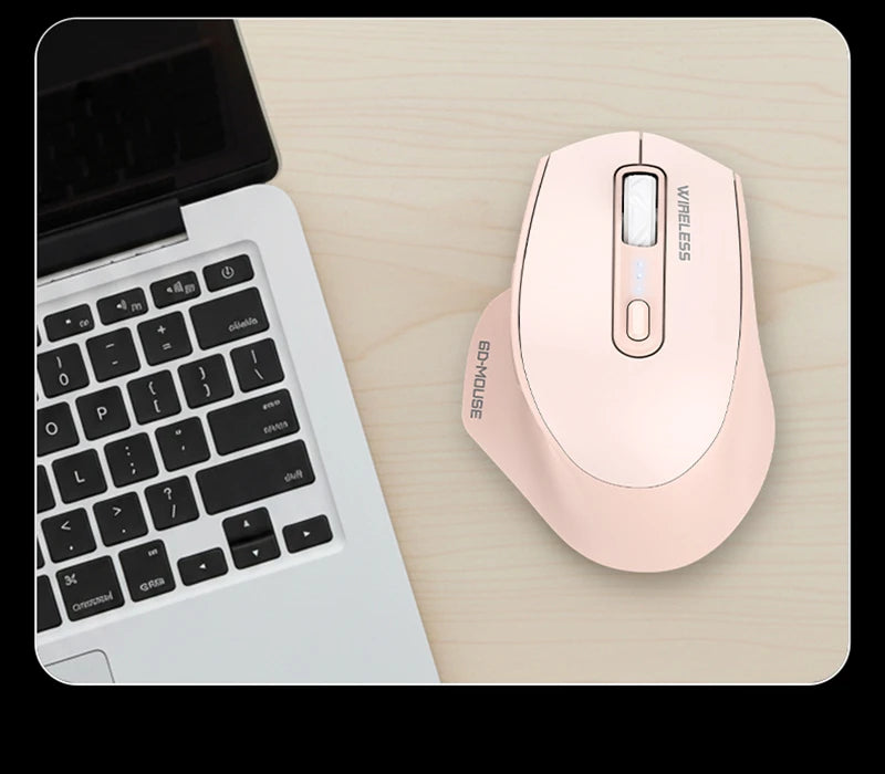 Wireless Tri-Mode Gaming Mouse 2.4G Dual Receiver Bluetooth With Battery Level Display Portable Universal Office Mouse