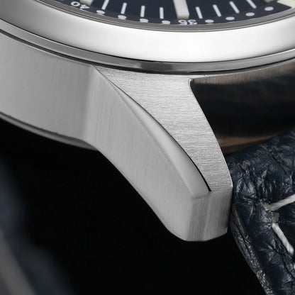 BERNY Men's Automatic Diver Watch Supper Luminous Sapphire AR Coated MlYOTA 8215 Leather Strap Mechanical Diving Watches for Men