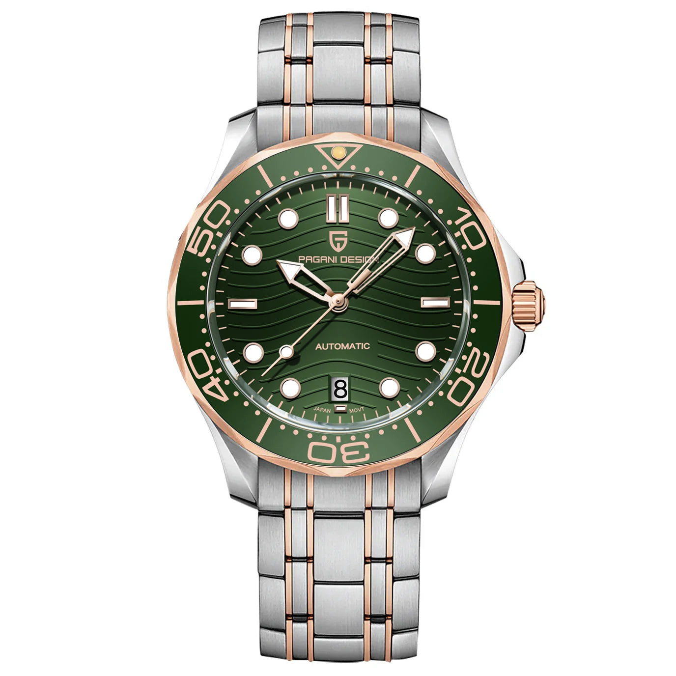 2026 New PAGANI DESIGN Wave Men Mechanical watch Luxury Automatic Watch for men NH35 Sapphire crystal Dive wristwatch clock man