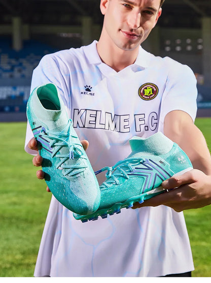 Kelme chaussures de Football Mg montantes pour hommes chaussures d'entraînement de compétition d'herbe artificielle naturelle chaussures de Football antidérapantes professionnelles