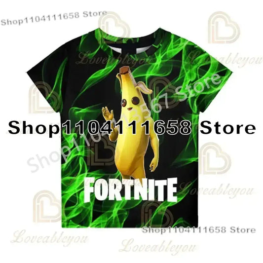Birthday Gifts 3D Print Banana Peely Team Leader Bear F-Fortnite T Shirt T-shirt Men's Tee Battle Royale Game Summer Tops