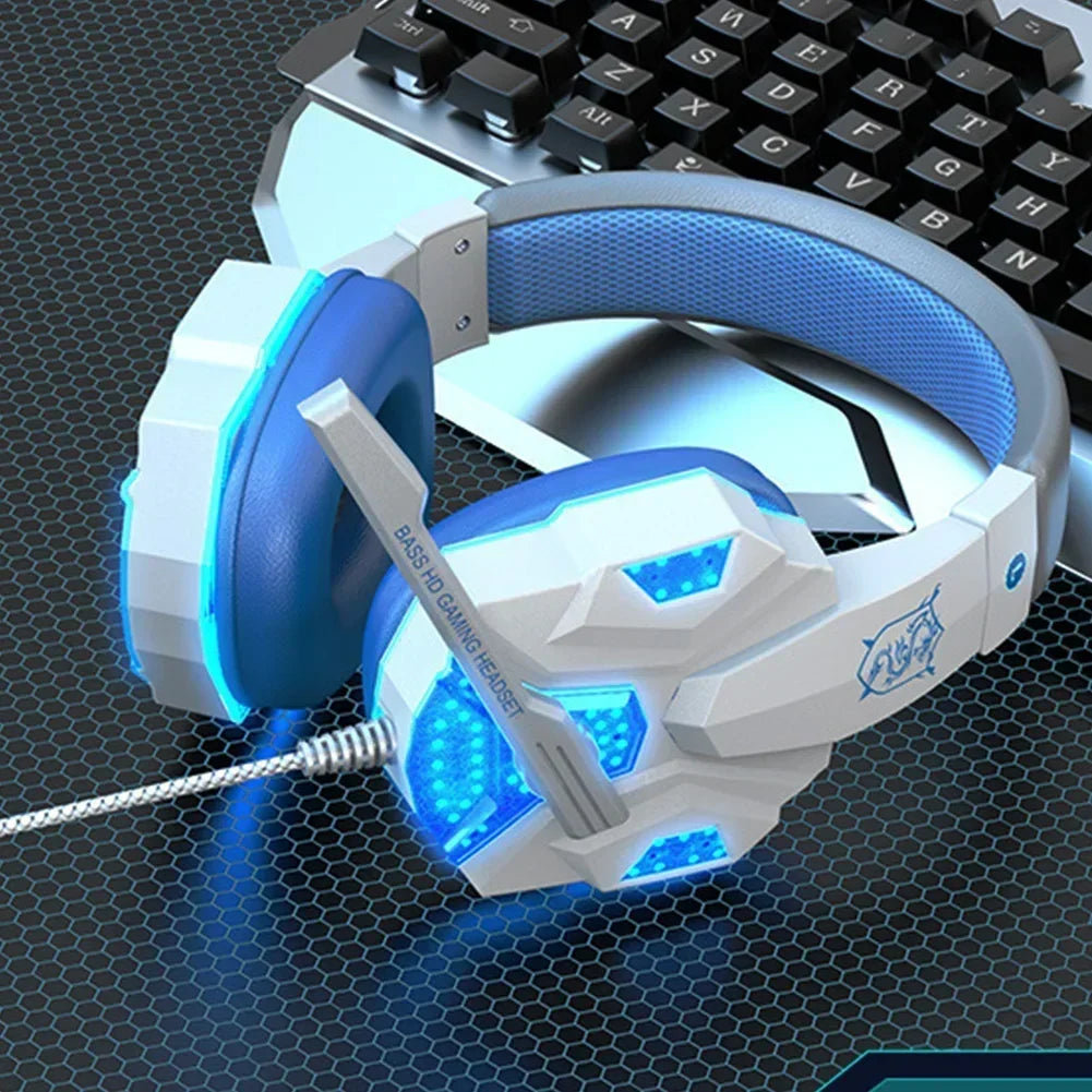 Creative Wired Gaming Headphones High Quality Microphone Led Light Bass Stereo PC Gaming Headset For Computer PS4 PS5 Xbox