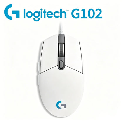 Logitech G102  Wired Gaming Mouse RGB Backlight 8000DPI Optical Sensor 6 Programmable Buttons for PC Laptop Gamers