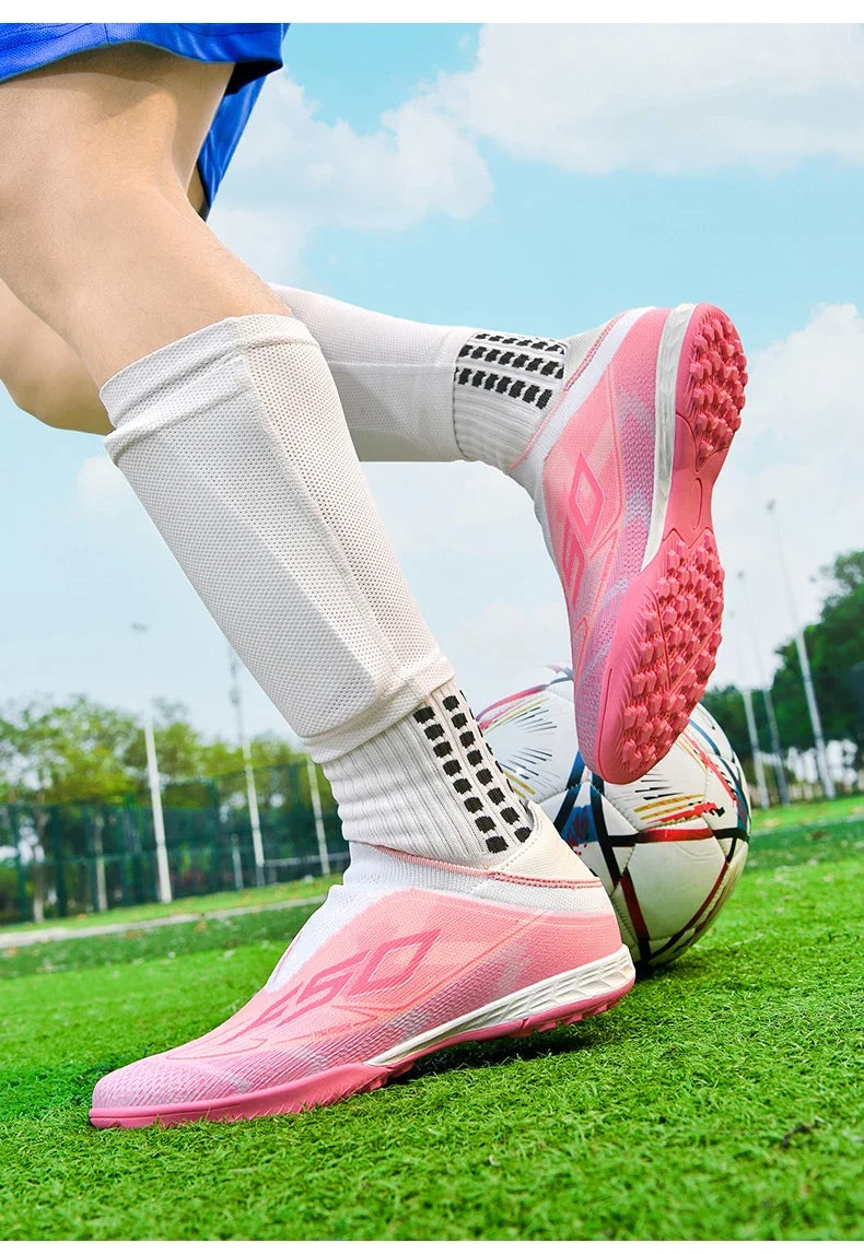 Chaussures de Football originales professionnelles pour hommes, confortables, de haute qualité, bottes de Football rapides pour entraînement, chaussures de Football ultralégères