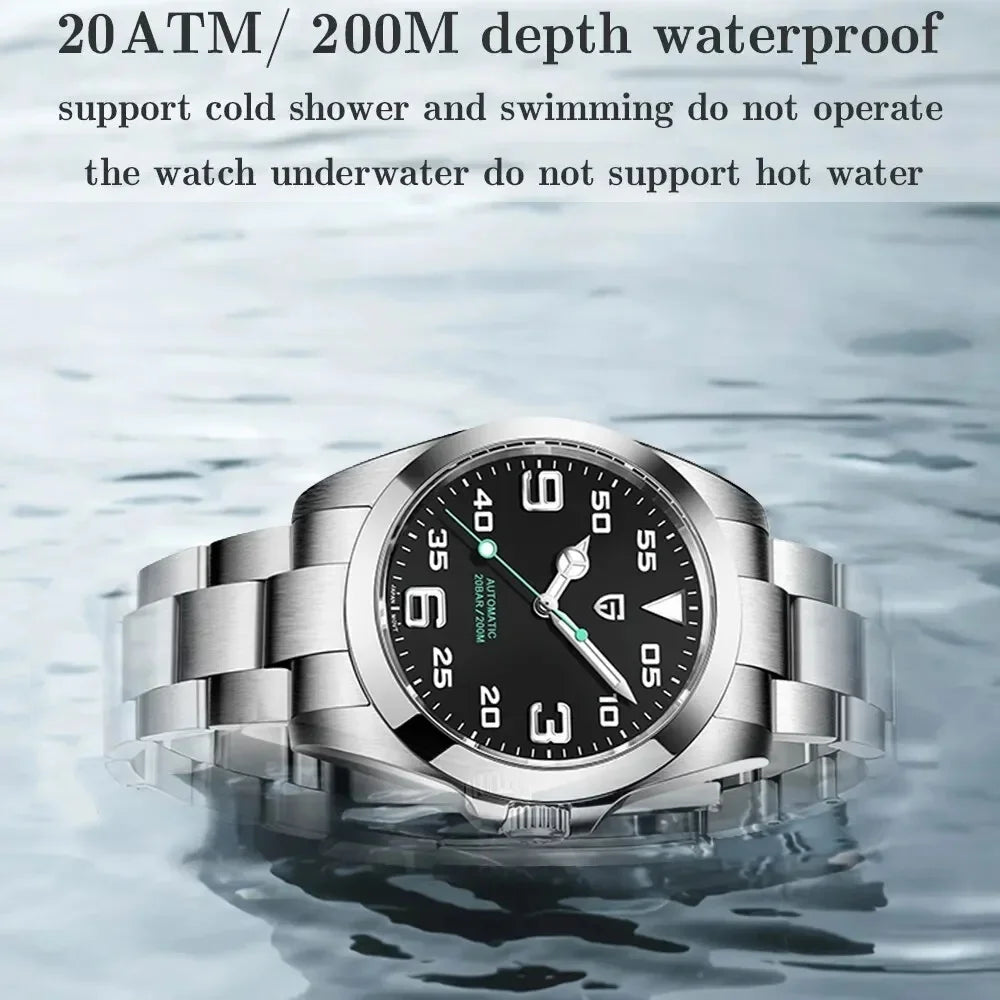 PAGANI DESIGN PD-1692 Men's Automatic Watches 40MM Stainless Steel Mechanical Wristwatch Sapphire AR Coated Waterproof Watch V3