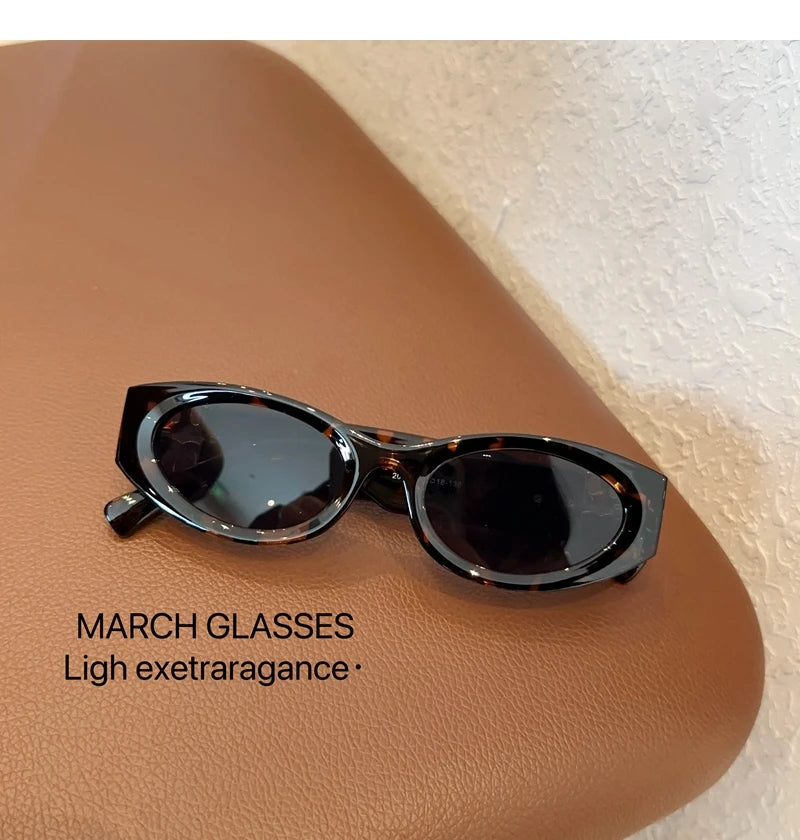Divatos ovális napszemüveg nőknek és férfiaknak, trendi, menő napszemüveg hölgyeknek, utcai stílusú, retro prémium szemüvegek, Gafas De Sol UV400