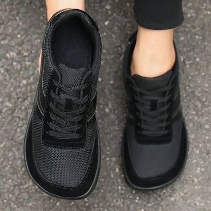 New Wide Toe Men Shoes Casual Soft Sole Wide Last Shoes Walking Sneakers 2025 Breathable Unisex Mesh Comfortable Barefoot Shoes